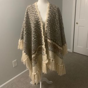 Origin studio donegal hand woven 100% wool poncho
